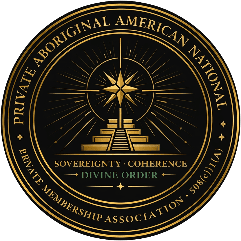 Seal of the Private Aboriginal American National Church Ministry